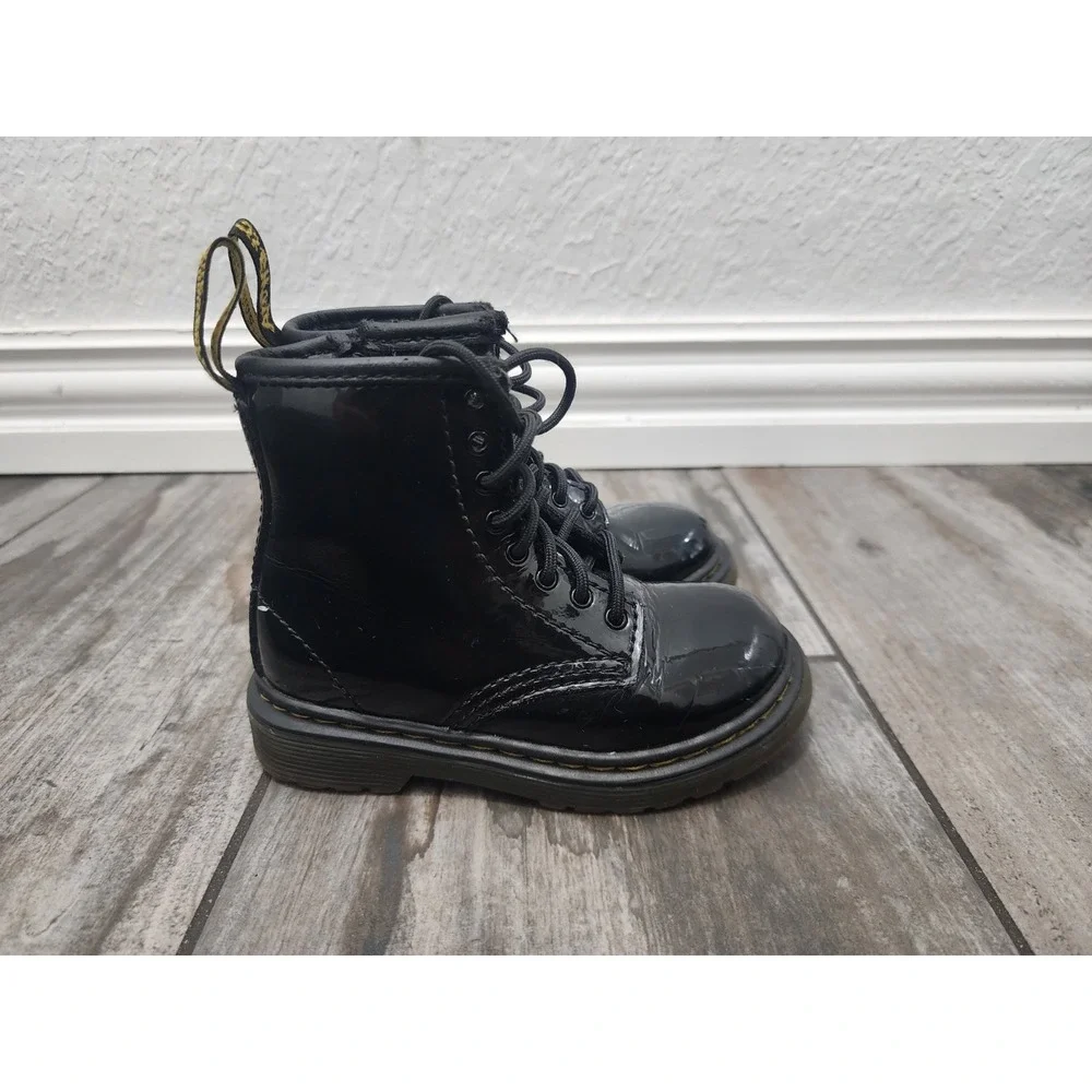 Dr Martens 1460 T Pascal Side Zipper Boots Toddler Size  7 US